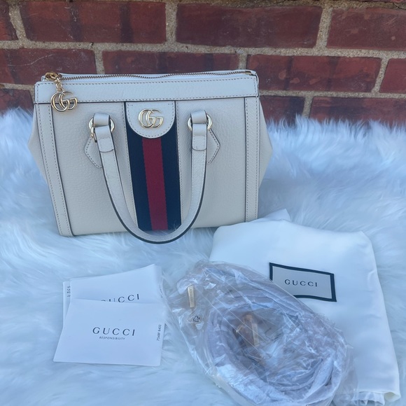 🛍️SOLD🛍️ Brand New Authentic Gucci Small Tote Crossbody - Picture 3 of 9